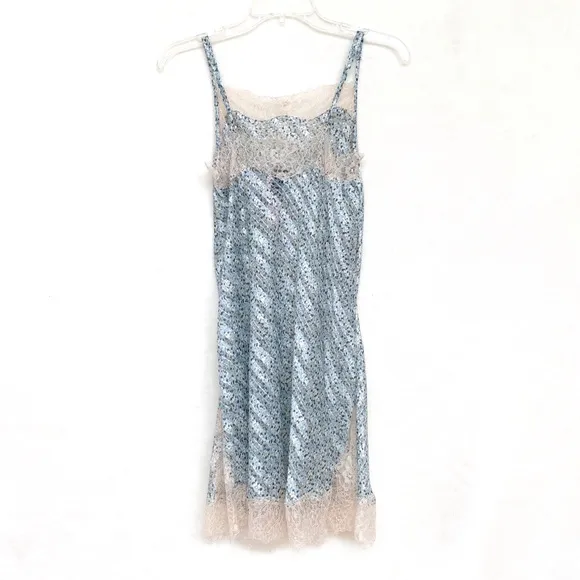 Victoria’s Secret Lace Trim Floral Slip Dress