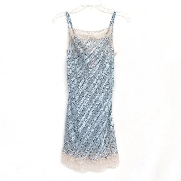Victoria’s Secret Lace Trim Floral Slip Dress