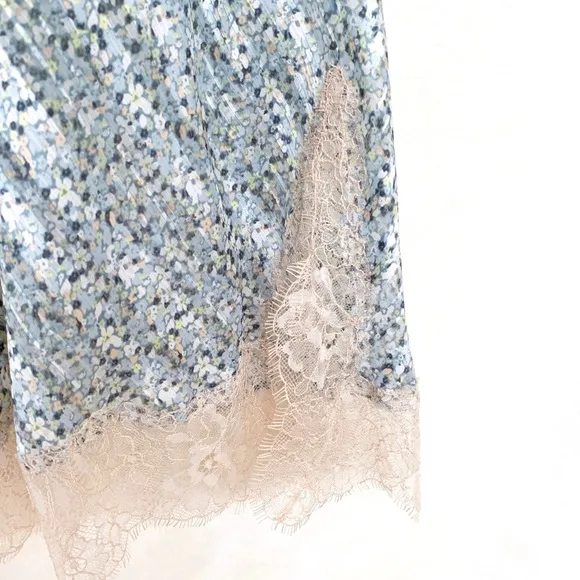 Victoria’s Secret Lace Trim Floral Slip Dress