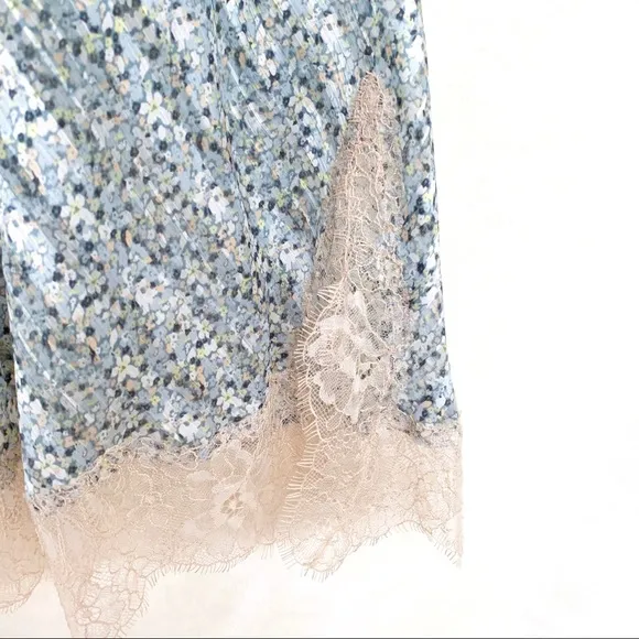 Victoria’s Secret Lace Trim Floral Slip Dress