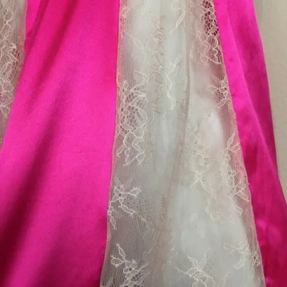 Victorias Secret Lingerie pink Meduim Baby Doll Satin