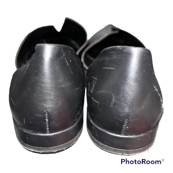 Vince Black Darlington D’orsay Leather Flats