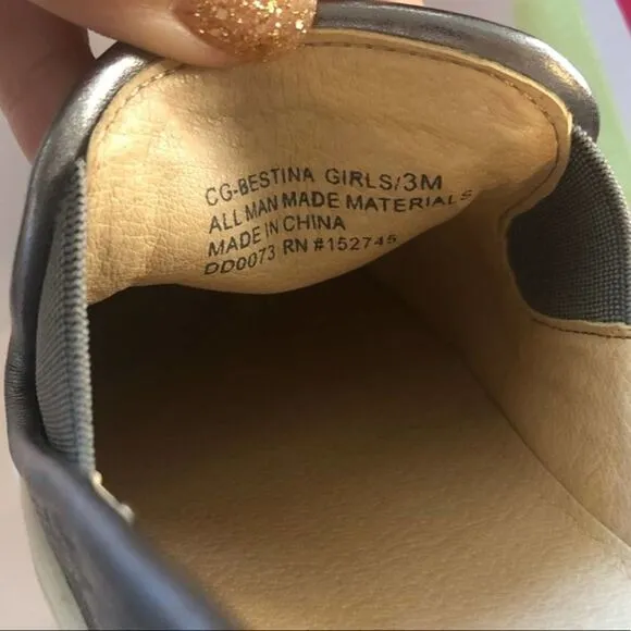 Vince Camuto Girl’s Silver Bestina Sneakers Shoes