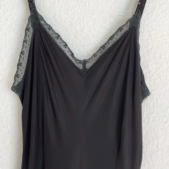Vintage 1940s Lace Trim Slip Dress