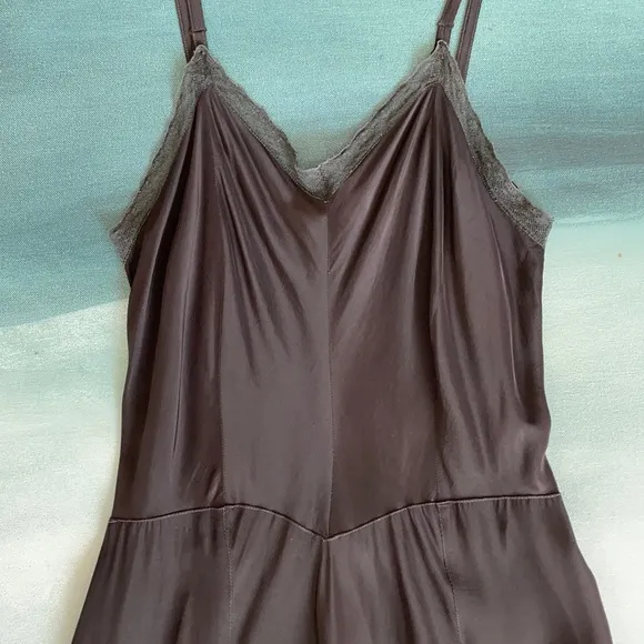 Vintage 1940s Lace Trim Slip Dress