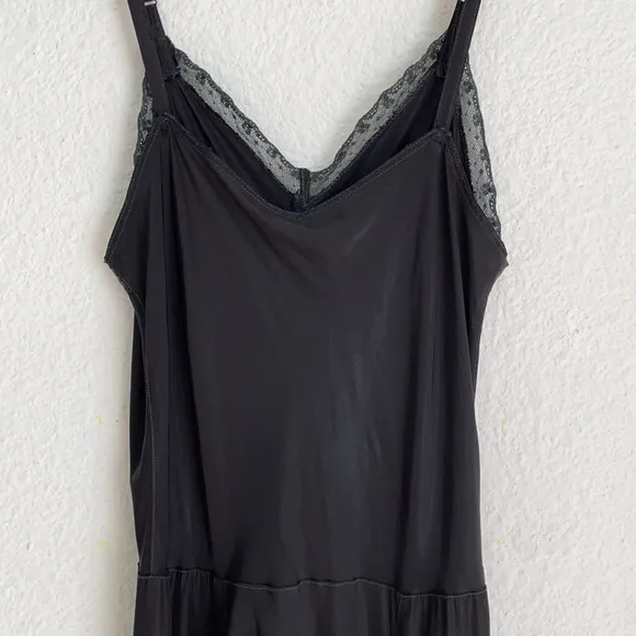 Vintage 1940s Lace Trim Slip Dress
