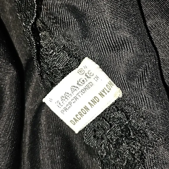 Vintage | Artemis Black Lace Detailed Slip Dress | 36B Tall