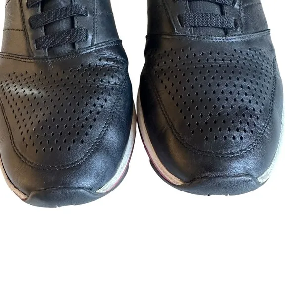 VIONIC TRENT BLACK LEATHER SNEAKER SIZE 10