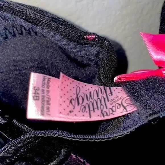 VS Sexy Little Things Corset Slip 34B Black