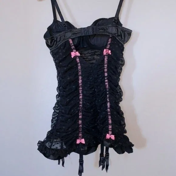 VS Sexy Little Things Corset Slip 34B Black