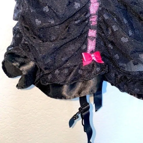 VS Sexy Little Things Corset Slip 34B Black
