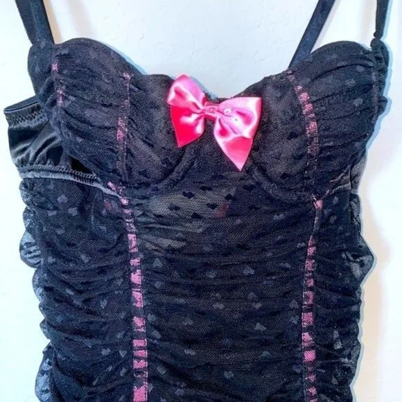 VS Sexy Little Things Corset Slip 34B Black