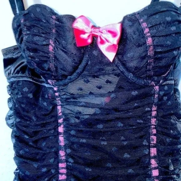 VS Sexy Little Things Corset Slip 34B Black
