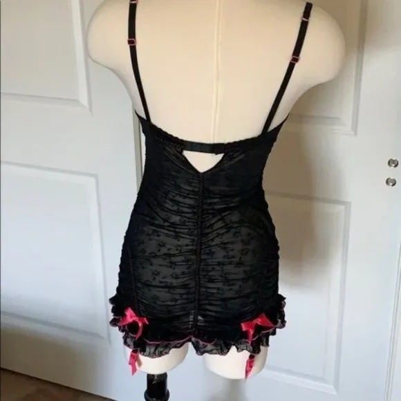 VS Sexy Little Things Corset Slip 34B Black