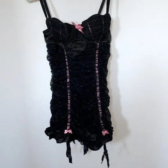 VS Sexy Little Things Corset Slip 34B Black
