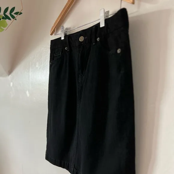 VTG 2003 Citizens 5 pocket black denim skirt sz 30