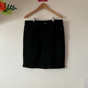 VTG 2003 Citizens 5 pocket black denim skirt sz 30