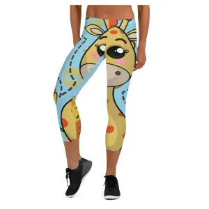 Wall of Giraffes Capris