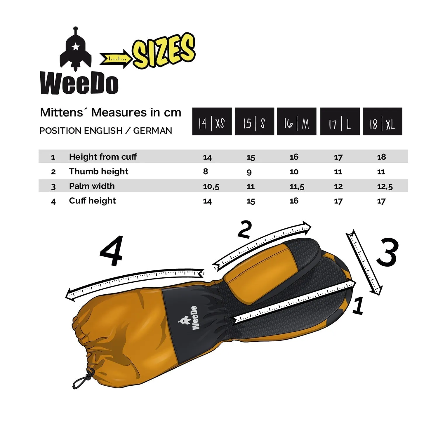 Weedo TIGERDO Tiger Mittens