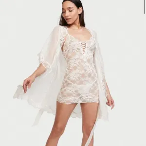 White Lace Mini Slip