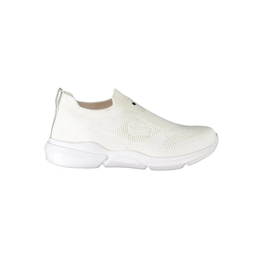 White Polyester Sneaker