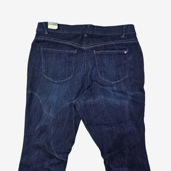 Wit and Wisdom Jeans Womens 20W Blue High Rise Bootcut Ab Solution Stretch
