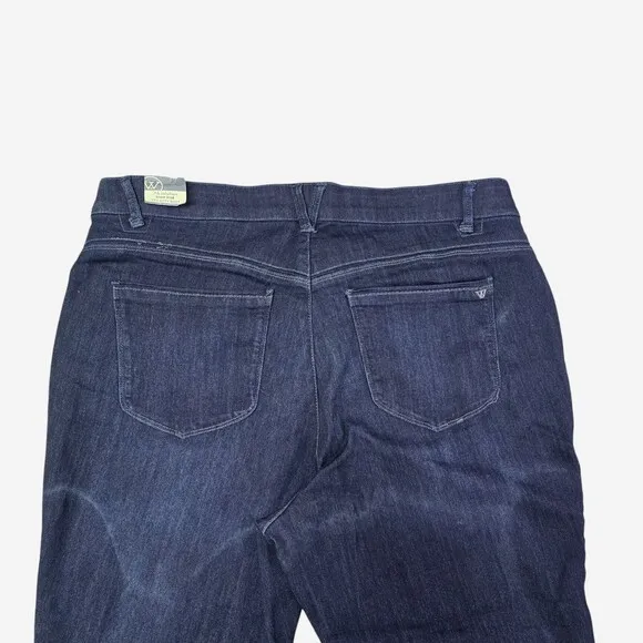 Wit and Wisdom Jeans Womens 20W Blue High Rise Bootcut Ab Solution Stretch