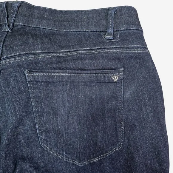 Wit and Wisdom Jeans Womens 20W Blue High Rise Bootcut Ab Solution Stretch