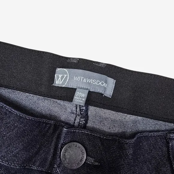 Wit and Wisdom Jeans Womens 20W Blue High Rise Bootcut Ab Solution Stretch
