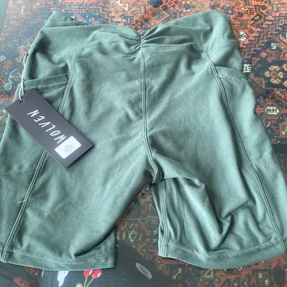 WOLVEN Thyme Thyme Midi Bike Short NWT