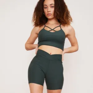 WOLVEN Thyme Thyme Midi Bike Short NWT