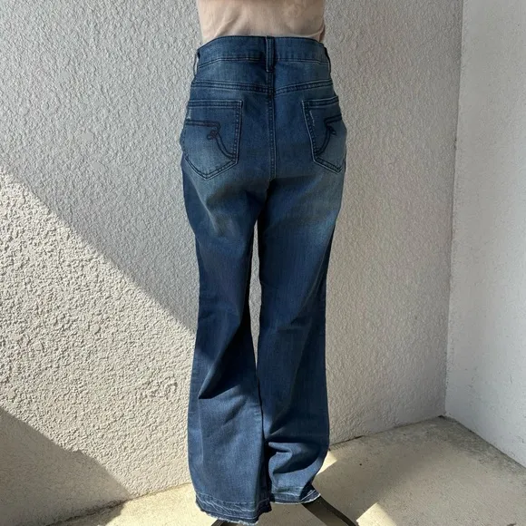 Women with Control My Wonder Denim Patchwork Boot Cut Jeans