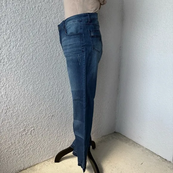 Women with Control My Wonder Denim Patchwork Boot Cut Jeans