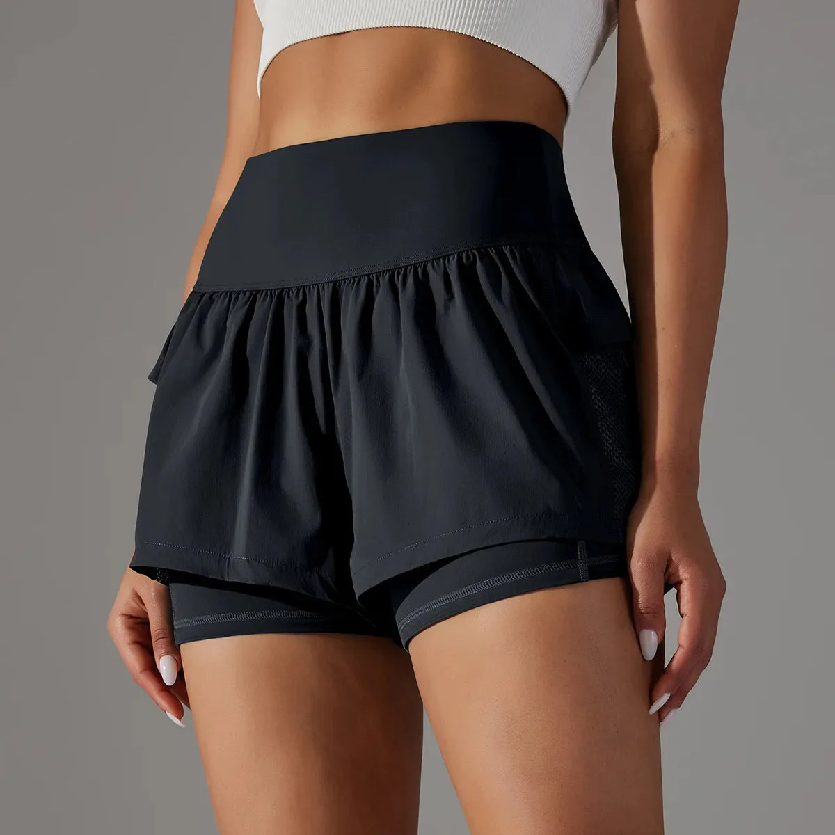 Women's Gym Sport Running Shorts with Pockets
