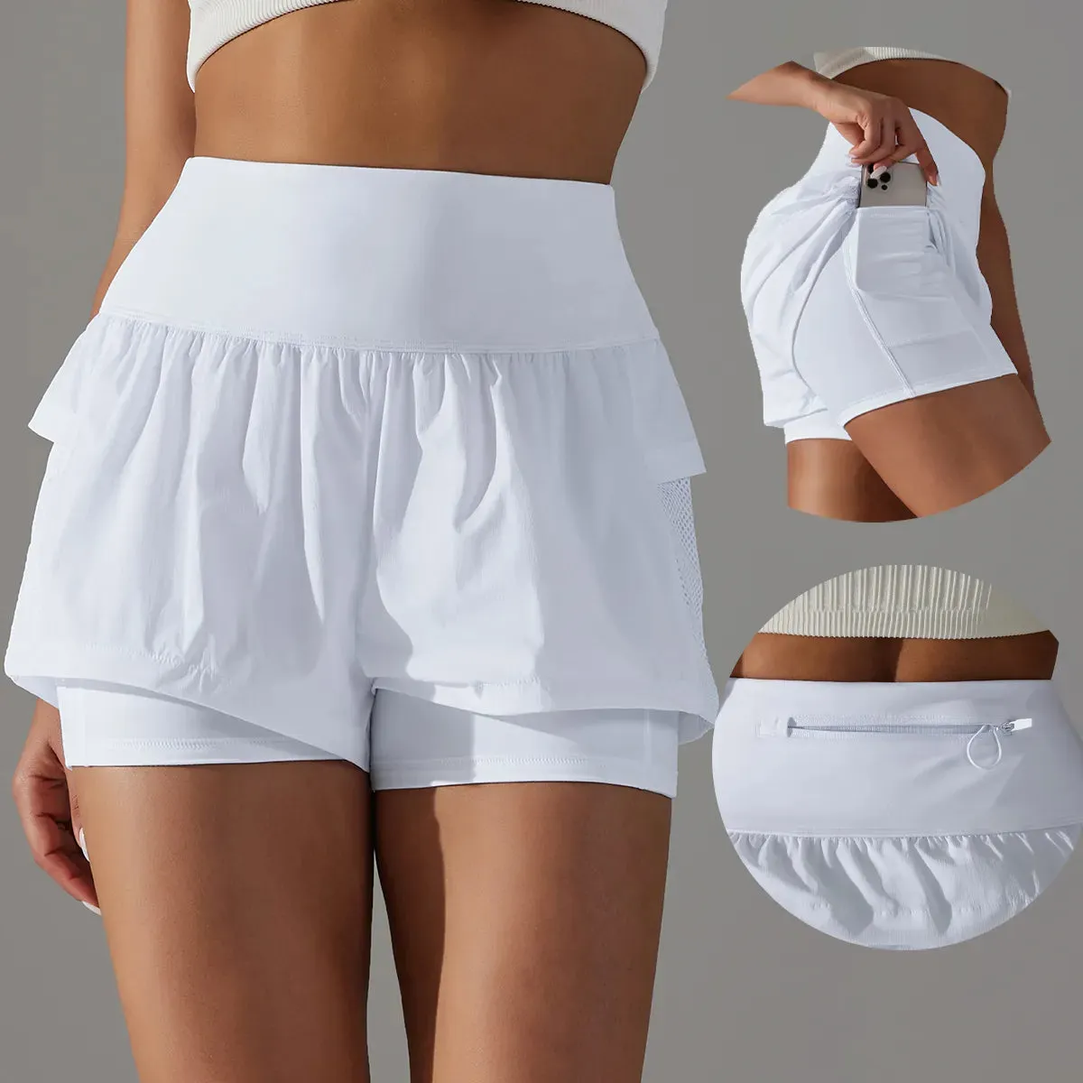 Women's Gym Sport Running Shorts with Pockets