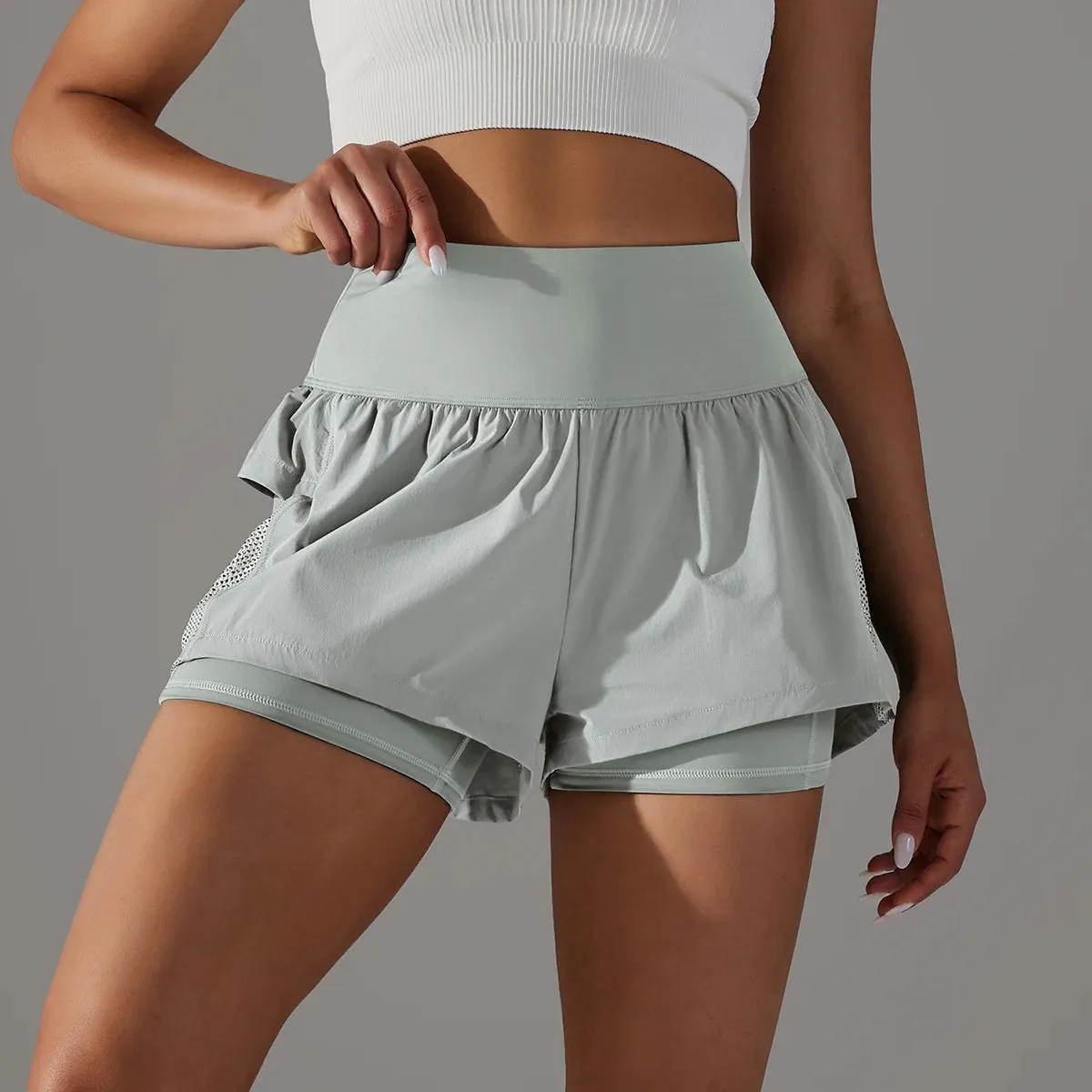 Women's Gym Sport Running Shorts with Pockets