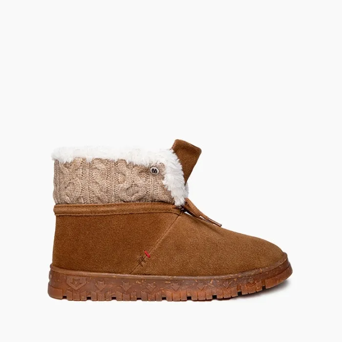 Women's Norean Slipper Boots - Tan - 81101