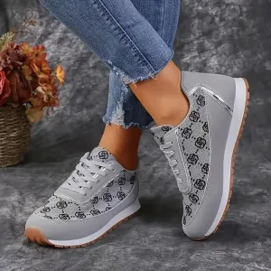 Women's Rose Pattern Sneaker Shoes