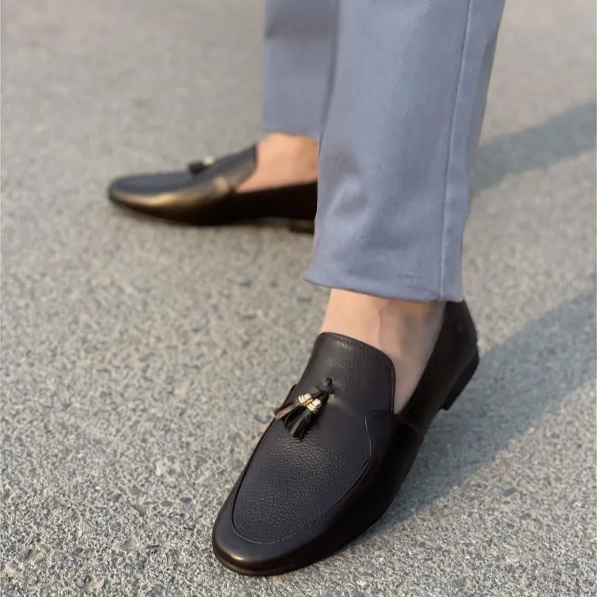 WS Pure leather Handmade Classic Tassel Charm Formal Shoes S-00421