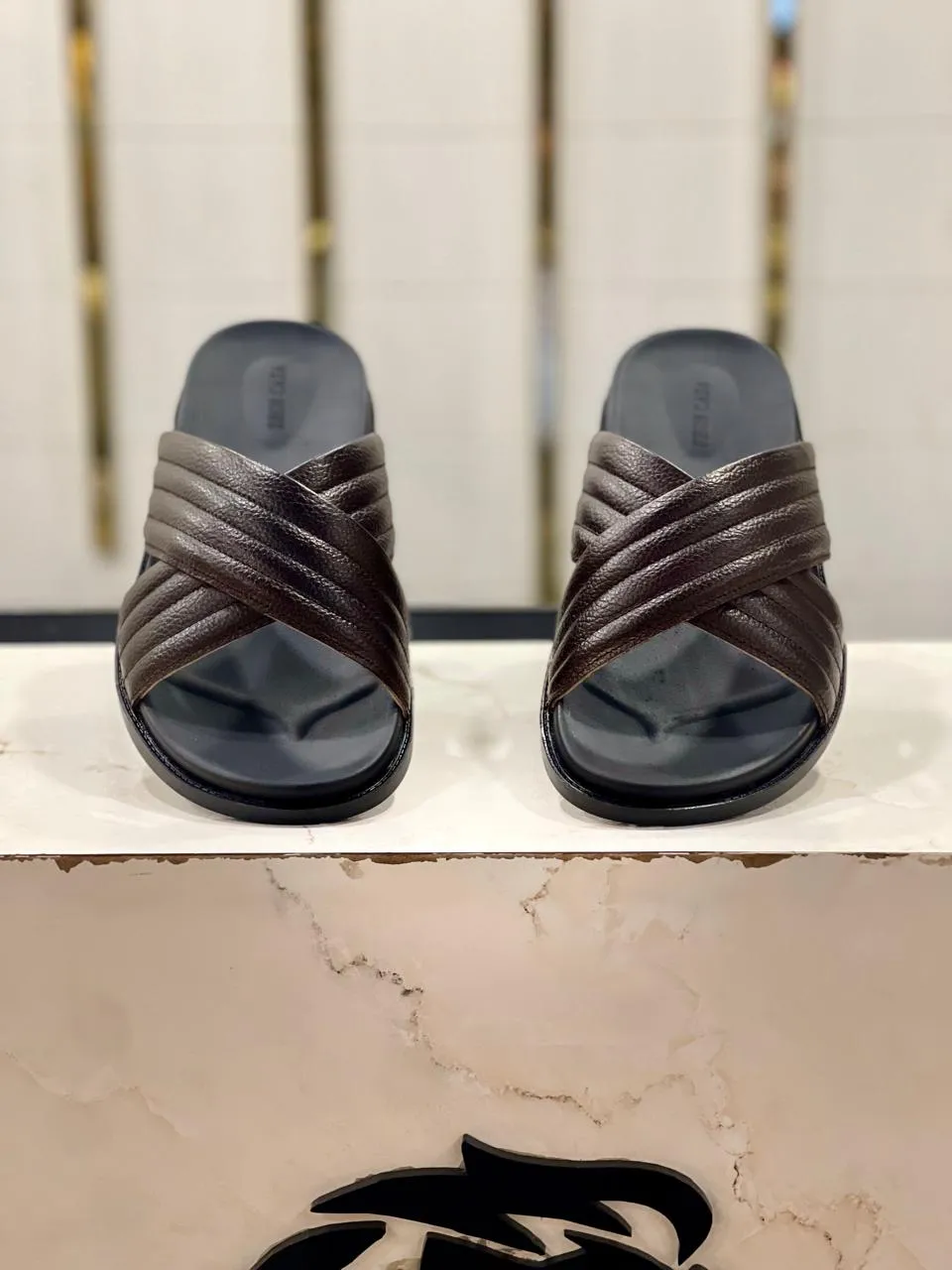 WS Pure leather Handmade Hazel Stripe - TM