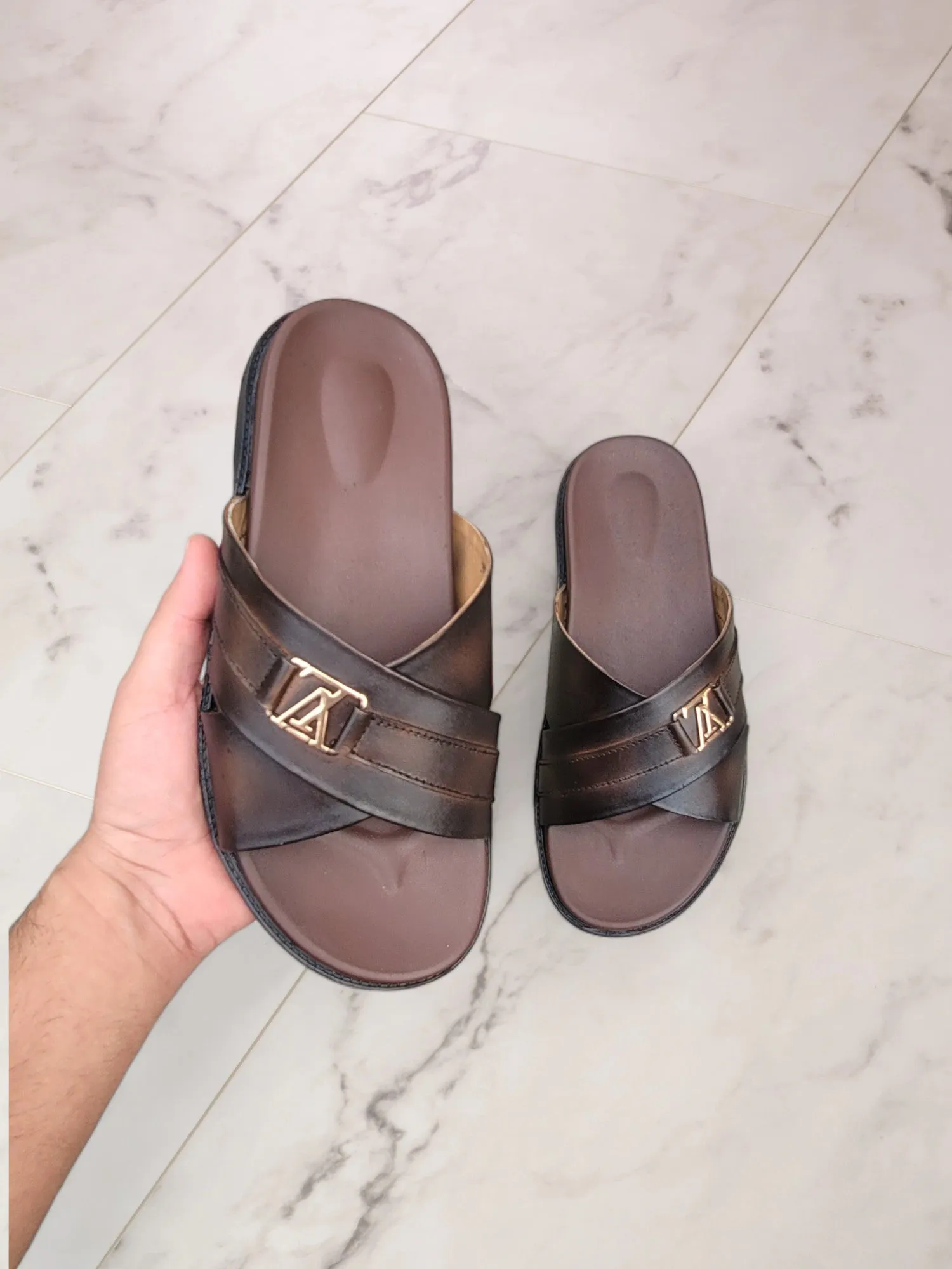 WS Pure Leather Handmade Regal Chappal - 3480