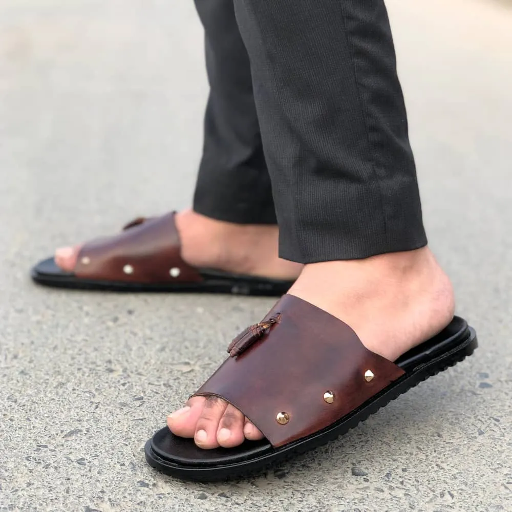 WS Pure leather Handmade Woven Antique Sandal-661