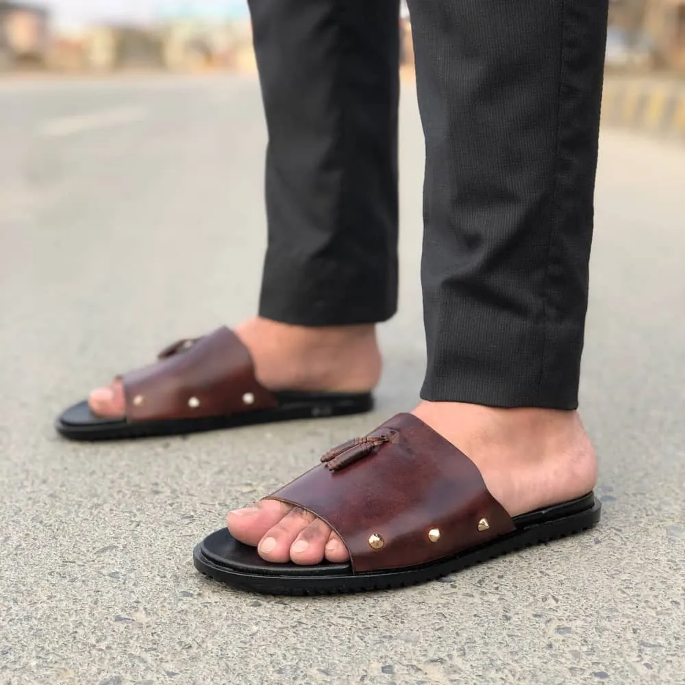 WS Pure leather Handmade Woven Antique Sandal-661