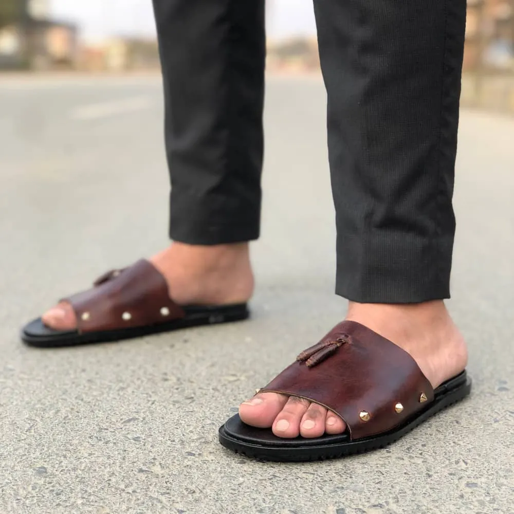 WS Pure leather Handmade Woven Antique Sandal-661