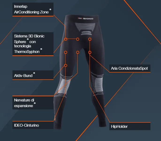 X-BIONIC® Energizer Sport 4.0 Pants Uomo