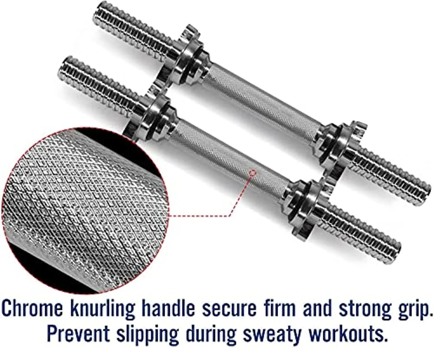 Yes4All Adjustable Dumbbell Bar 1 inch & 1.15 inch Dumbbell Handles (Pairs & Single)