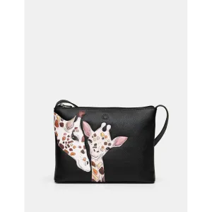 Yoshi Mothers Pride Parker Black Leather Cross Body Bag