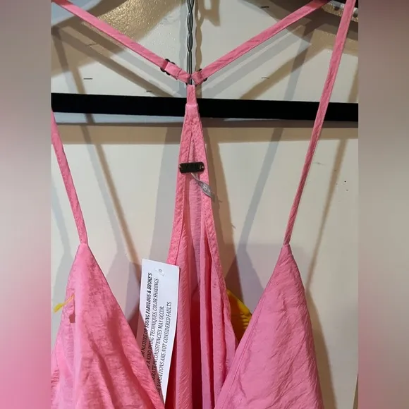 Young Fabulous &amp; Broke Barbiecore Pink Summer Event Siren Slip Dress M NWT