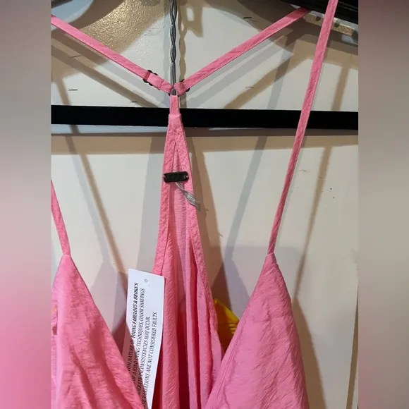 Young Fabulous &amp; Broke Barbiecore Pink Summer Event Siren Slip Dress M NWT