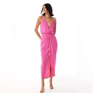 Young Fabulous &amp; Broke Barbiecore Pink Summer Event Siren Slip Dress M NWT